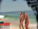 Sexy babes in tiny bikinis get spied on hidden camera when