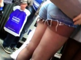 TEEN STREET ASS IN DENIM SHORT SHORTS