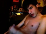 Young boy on webcam