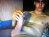 smooth turkish guy wanking huge thick cock on cam