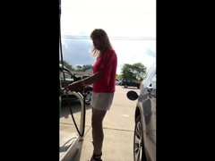 CD Gurl at the Gas Station