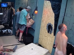 Anonymous Gangbang Fuck at Public Swingers Club