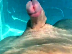 Hands Free Cumshot Swimming Pool