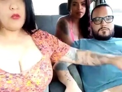 Foursome In Car